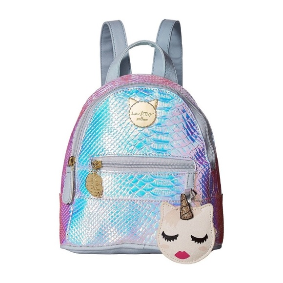 betsey johnson iridescent purse